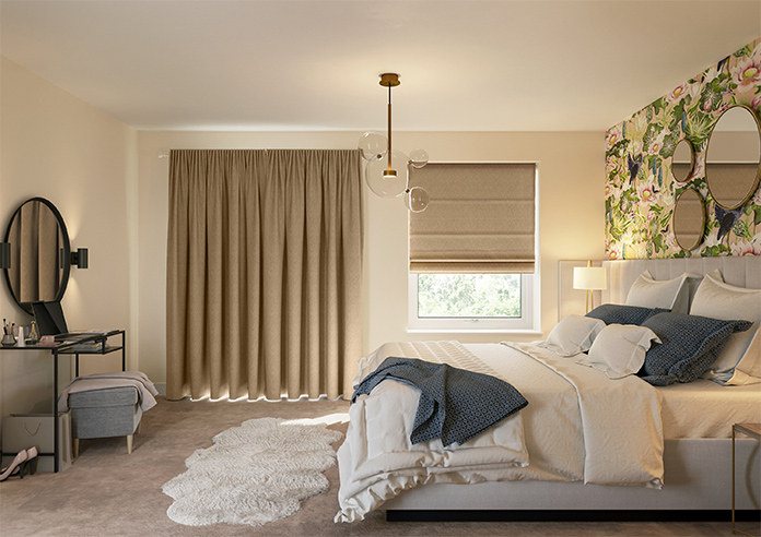 Genoa Faux Silk (Blackout), Gold Shimmer - Made to Measure Curtains - Image 16